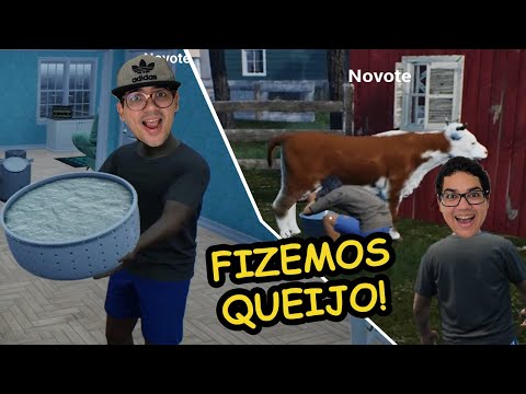 TIRAMOS LEITE DA VACA E FIZEMOS QUEIJO NO RANCHO!! - Ranch Simulator