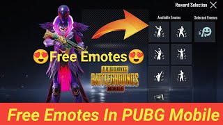 How To Get Free Emote In Battle grounds Mobile India || Free Emotes In Pubg Mobile