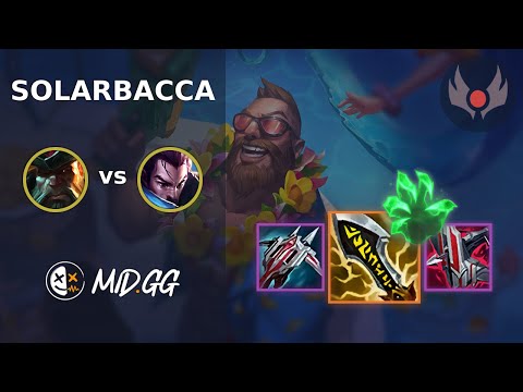 MID.GG: [ solarbacca ] Gangplank TOP vs Yasuo | NA GRANDMASTER | LOL Season 2025