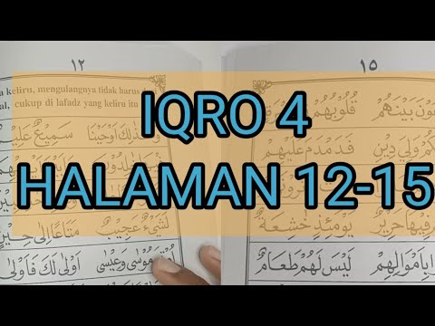 Bacaan iqro 4 halaman 12-15