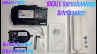 Siedle Sprechanlage Briefkasten 2-Draht Installation & Programmierung Einfach Erklärt