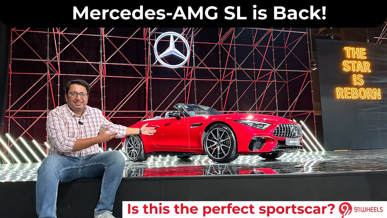 Mercedes-AMG SL 55 Roadster Launched In India || Walkaround Review || Rs 2.35 crore sportscar