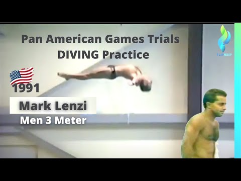 1991 Mark Lenzi - Pan American Games Men Diving 3 meter diving practice - Trials