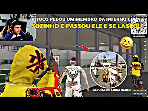 PITOCO DUGERA PEGOU UM MEMBRO DA INFERNO CORAL SOZINHO E PASSOU ELE SE LASCOU - GTA RP