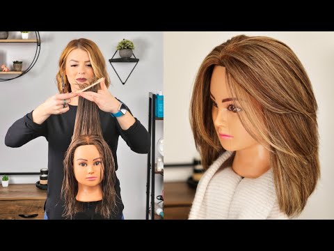 SHORTER LAYERED HAIR CUT | HOW TO CUT SHORT LAYERS |...