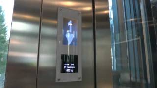 preview picture of video 'KONE MonoSpace MRL Traction Scenic elevator @ KONE Test Center, Tytyri, Finland.'