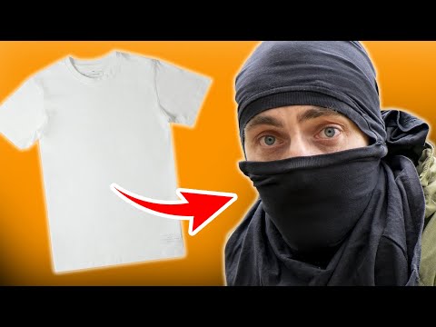 How to make a MASK out of a T-SHIRT