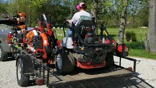 My Wife Mowing With The Exmark Zero Turn [Bidding New Customers]