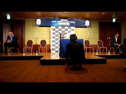 Press Conference K-1 WGP 2010 Japan 3/1