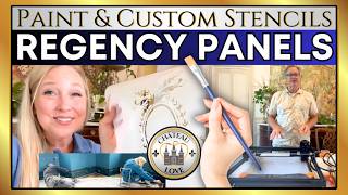 DIY at 2 French Chateaux 🌟 Decorative Painting, Panels, Custom Stencils & Faux Marble Magic