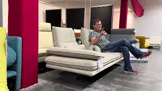 Viele Möglichkeiten: W.SCHILLIG  broadway  16777  Sofa 225 cm  Sitztiefenverst   Webstoff hell