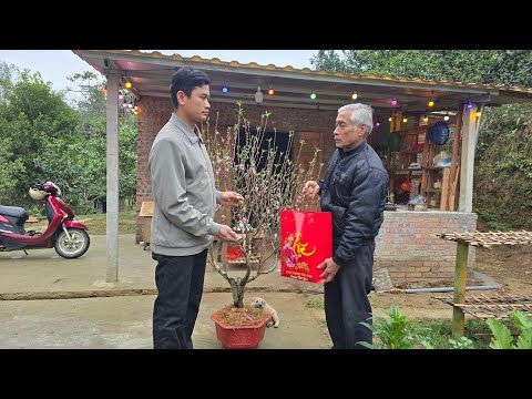 The child burst into tears, moved by the old man's kindness.