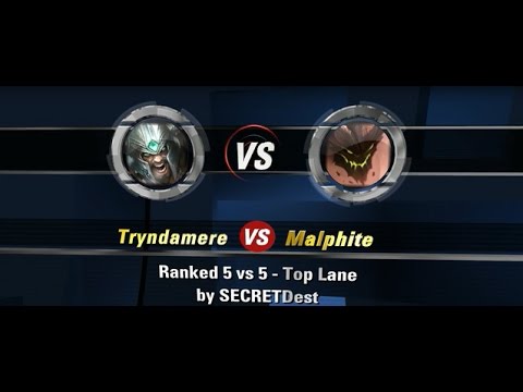 How Not To Play LoL - Tryndamere vs Malphite RANKED TOP LANE PENTAKILL - League of Legends
