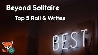 Top 5 Solo Roll & Write Games