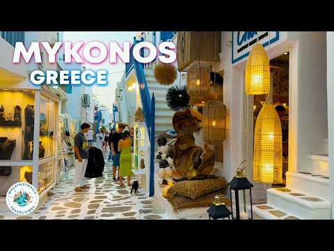 Mykonos, Greece 🇬🇷 | 4K HDR Sunset Walking Tour