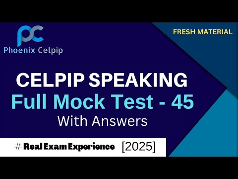 CELPIP Speaking Test - 45 | 2025 |  Sample Answers & Tips to Score High