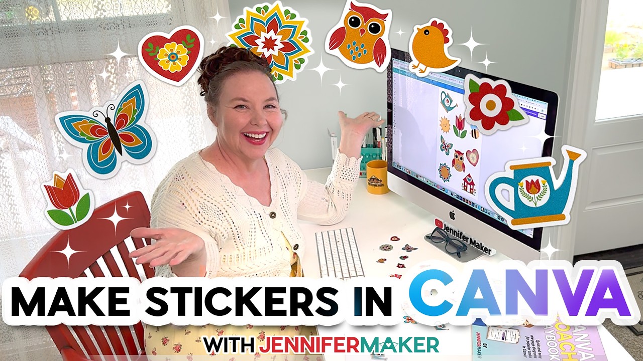 Make Stickers in Canva for Free! (Beginner Friendly)