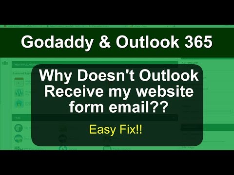Godaddy Website Form Send Email to Outlook