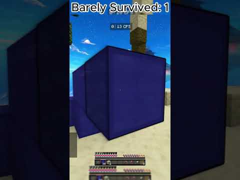 oGlowing - BARELY SURVIVED... #shorts #minemen #minecraft #cool #trending
