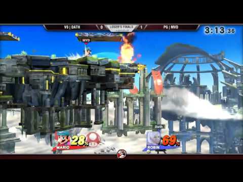 Smash 4 Versus Weekly 10/29/15 - Losers Finals - Dath (Robin) vs MVD (Mario)