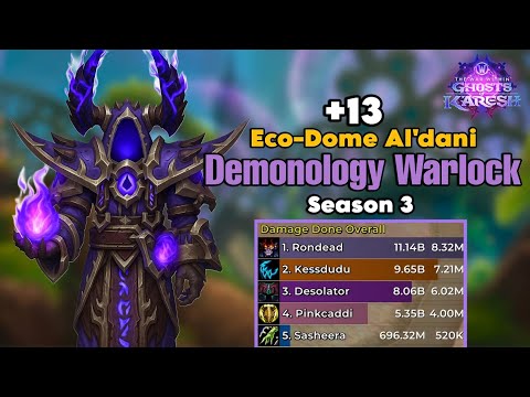 +13 Eco-Dome Al'dani | Demonology Warlock | TWW Season 3 Mythic+