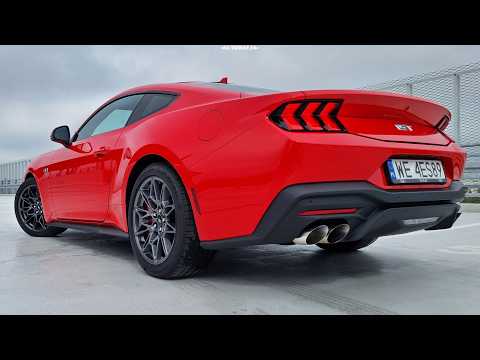 Thumbnail for Ford Mustang GT 5.0 V8 446 sound, exhaust sound, start up sound, revs, interioe sound, cold start by Ford Mustang