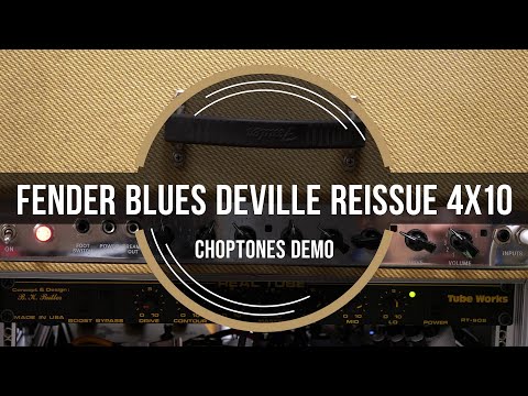 Fender Blues DeVille Reissue 2-Channel 60-Watt 4x10" Guitar Combo - Tweed with Cover image 9