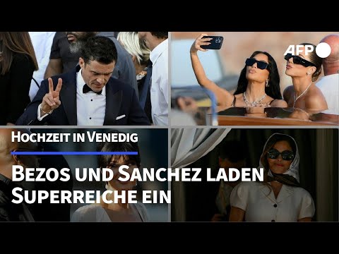 Superreiche unter sich: Die Hochzeit von Jeff Bezos und Lauren Sanchez | AFP