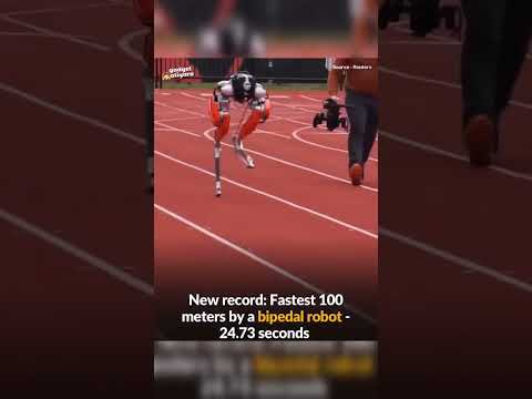 Guinness World Record: New record: Fastest 100 meters by a bipedal robot - 24.73 Seconds