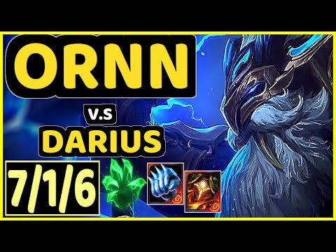 ALLORIM (ORNN) vs DARIUS - 7/1/6 KDA TOP GAMEPLAY - NA Ranked DIAMOND