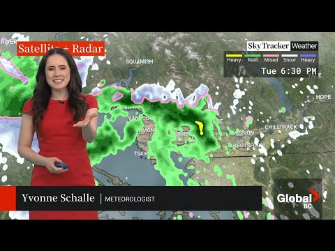 Yvonne Schalle - Global BC - Meteorologist - Tuesday, February 21, 2023. #weather #meteorologist