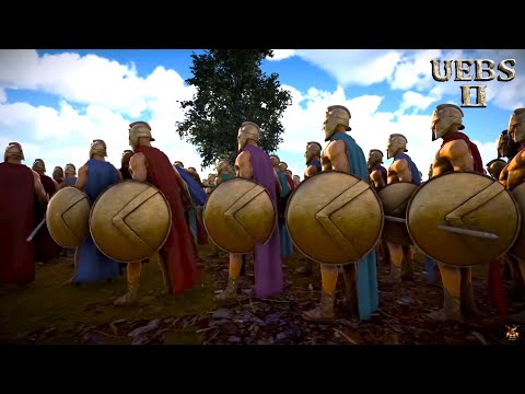 10,000 SPARTANS DEFEND MT OLYMPUS FROM 100,000 PERSIANS INVASION | Ultimate Epic Battle Simulator 2