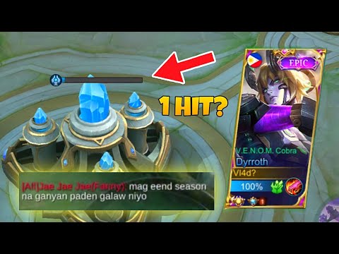TOP GLOBAL DYRROTH VS TRASHTALKER FANNY (OFFLANE DYRROTH GAMEPLAY) |MLBB