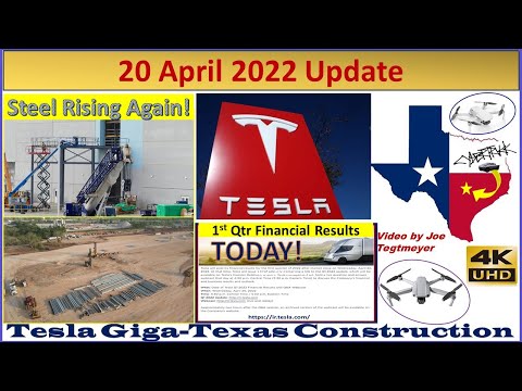 Tesla Gigafactory Texas 20 April 2022 Cyber Truck & Model Y Factory Construction Update (07:25AM)