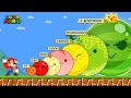 Mario Vs Suika All Fruits Before And After Evolution
