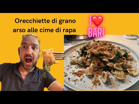 ORECCHIETTE DI GRANO ARSO ALLE CIME DI RAPA (grazie Bari  )❤️❤️❤️❤️