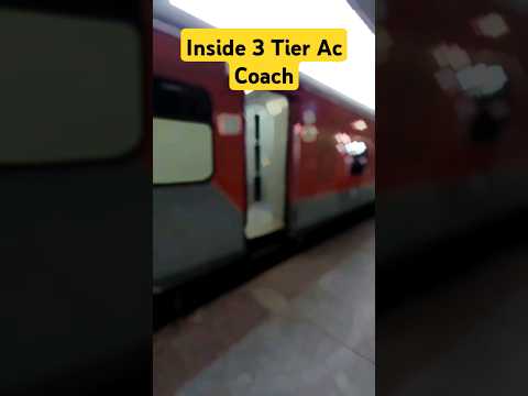 Inside 3 Tier AC Coach | 3rd AC Coach | Rajdhani Express | Indian Railway IRCTC #shorts #ytshorts