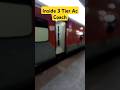 Inside 3 Tier AC Coach 3rd AC Coach Rajdhani Express Indian Railway IRCTC Shorts Ytshorts