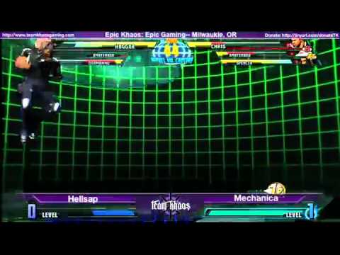Epic Khaos Feb MvC3 - Hellsap (DOR/AMA/HAG) vs Mechanica (CHR/AMA/SPE)