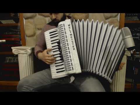 WELTTOPIII96WH - White Weltmeister Topas III Piano Accordion LMM 37 96 $2999