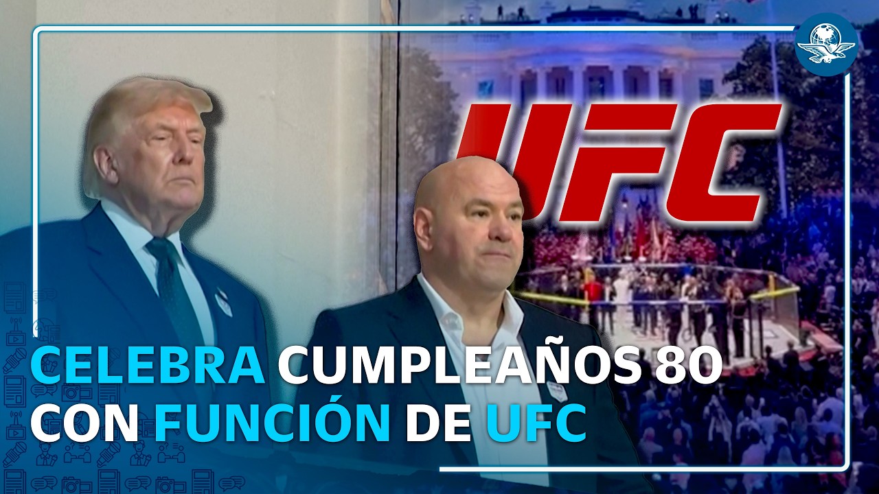 Trump cumple 80 años y convierte la Casa Blanca en escenario de UFC