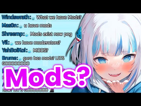 Chat finds out Gura Has Mods [Hololive EN]