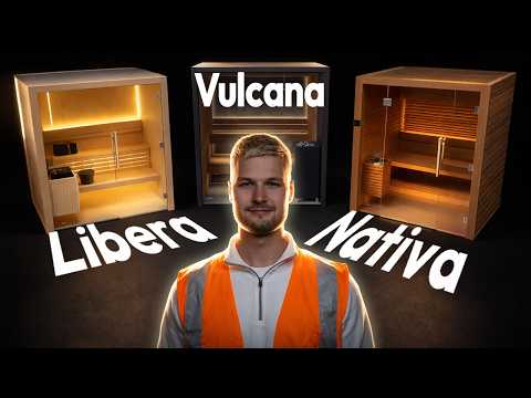 Introduction to 3 high-end Scandinavian indoor saunas...Auroom Vulcana, Nativa, & Libera