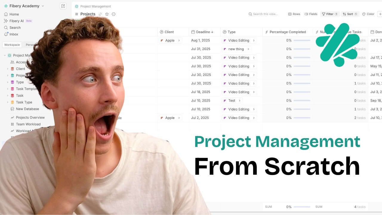 How to Build a Project Management Tool in Fibery | From Scratch