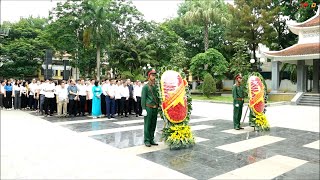 Thành ủy, HĐND, UBND, Ủy ban MTTQ Việt Nam thành phố tổ chức Lễ dâng hương tưởng niệm các Anh hùng Liệt sĩ tại Nghĩa trang Liệt sĩ thành phố