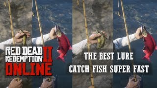 RED DEAD ONLINE - CATCH FISH SUPER FAST WITH THE BEST LURE /SPINNER IN THE GAME!!