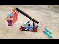 How To Make Matchbox Reach Stacker JCB At Home DIY Matchbox JCB Crane With Syringe DIY JCB Crane