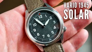 Vario 1945 A11 WWII Watch Review Solar Powered?