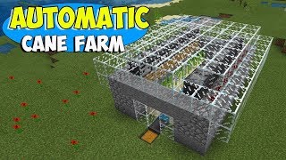 Minecraft Automatic Farm - How to build an automatic Cane farm in Minecraft Tutorial