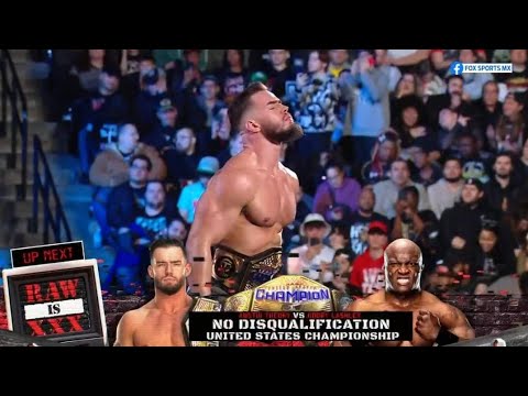 RAW 16/1/23 FULL MATCH - Austin Theory vs Bobby Lashley
